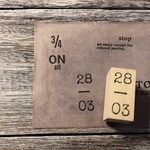 【コラボ】28-03 ナチュラルver. - Natural ver. - [ラバースタンプ]【cona_3 × wood+orange】