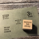 【コラボ】meters 50 away ナチュラルver. - Natural ver. - [ラバースタンプ]【cona_3 × wood+orange】
