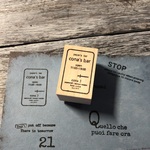 【コラボ】cona's bar ナチュラルver. - Natural ver. - [ラバースタンプ]【cona_3 × wood+orange】