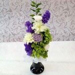 【送料込み】 仏花 プリザーブドフラワー 仏壇 お供え プリザーブド仏花　お供え花 供花 花 白 お盆 新盆 一周忌