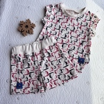 【SALE2514】90*セットアップ(ヨット柄)