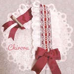 🎄はしごレース♡ヘッドドレス(ボルドー)ロリィタ ロリータ ヘッドドレス ヘドレ クラロリ メイド コンカフェ 量産型 地雷 ヲタ活 推し活 ゴスロリ えんじ 赤 クリスマス 成人式 可愛い