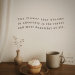 【 インテリアステッカー The flower that blooms………】ウォールステッカー　ドアサイン　ドアステッカー　インテリア　シール