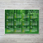 森カレンダー　一枚もの　2025年度
