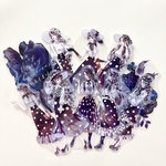 夜に咲くリズム2｜フレークシール1012【10枚入り・PET素材】