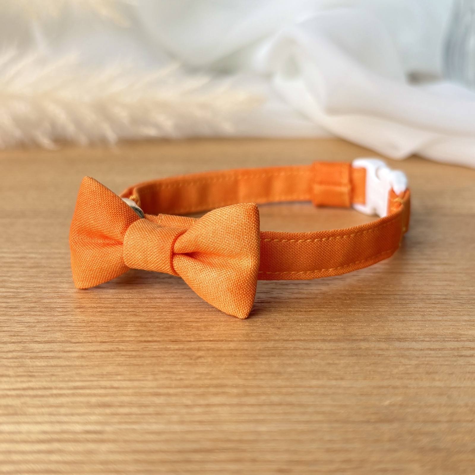 猫◌スタイ首輪 長毛猫ちゃん用【くすみカラー×さくらんぼ