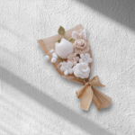 チューリップ＆ミニバラの花束 あみぐるみ 枯れないお花