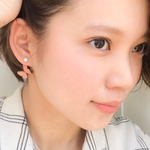 桜色の蝶 ピアス / イヤリング (パール)