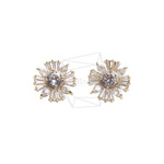 ERG-3067-G【2個入り】キュービックラウンドピアス/Cubic Round Post Earrings