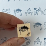 【ラバースタンプ】インテリひよこ