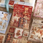 【セット売り】コラージュ素材　くま　シール　ステッカー　セット　まとめ売り