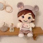 くまみみヘアバンド＆サロペット２点セット ちびぬいサイズ