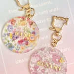 \\\名入り///リバティプリント♡ネームキーホルダー