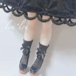 リボンchaussettes #らめらめチャコール