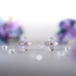 しっとり紫陽花の一輪ピアス／イヤリング