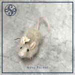 羊毛フェルト　ねずみ　ぬいぐるみ　　　　　　　　　　　愛らしいネズミさん3兄弟(妹)　リアル　うちの子
