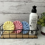 ♫送料無料♫ とても使いやすい⭐︎アクリルたわし、エコたわし3枚セット(ワッフル風)