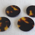 ベッコウのようなパーツ(ラウンド)20mm　NEW !