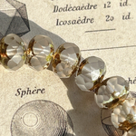 【1連25コセット】JIRI＊IVANA#czech beads#チェコビーズ　rondel9✖️6㍉ matte crystal/picasso bronze