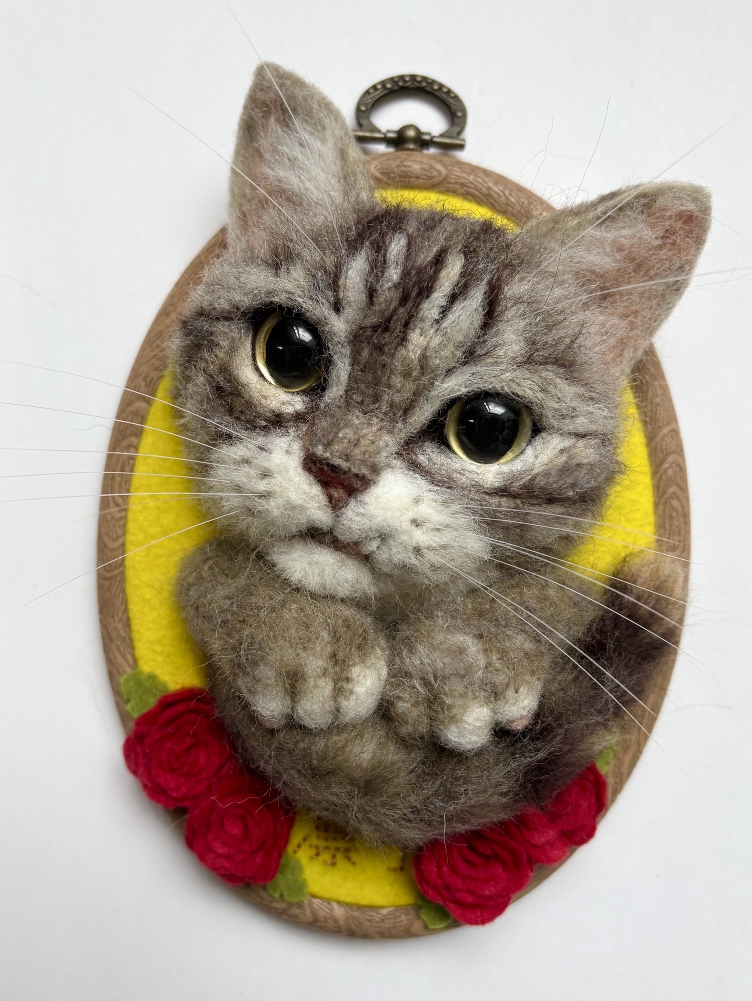 羊毛フェルト　ポートレートPETS 【オーダー受付中】　ハンドメイド 羊毛フェルト ポートレートPETS 【オーダー停止中