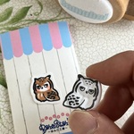 手のひらふくろう♡ミミズクの消しゴムはんこ（持ち手なし）