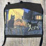旅する猫達のペンポーチ第4弾｜夜カフェの出会い《ゴッホ風》ポーチ