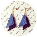 Triangle leather pierce (NO.2030〜2033)