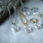 スターパールのボールチェーンネックレス