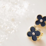”for you” 新作♪　秋カラー　くすみブルーお花　イヤリング 