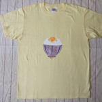 手描きたまごかけごはんTシャツ　メンズ　M
