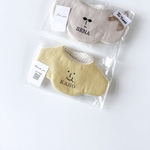 face bib  ⸝⸝𓏗𓏗⸝⸝   お顔の刺繍スタイ 名入れ無料
