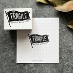 FRAGILE_フラッグ：ラバースタンプ