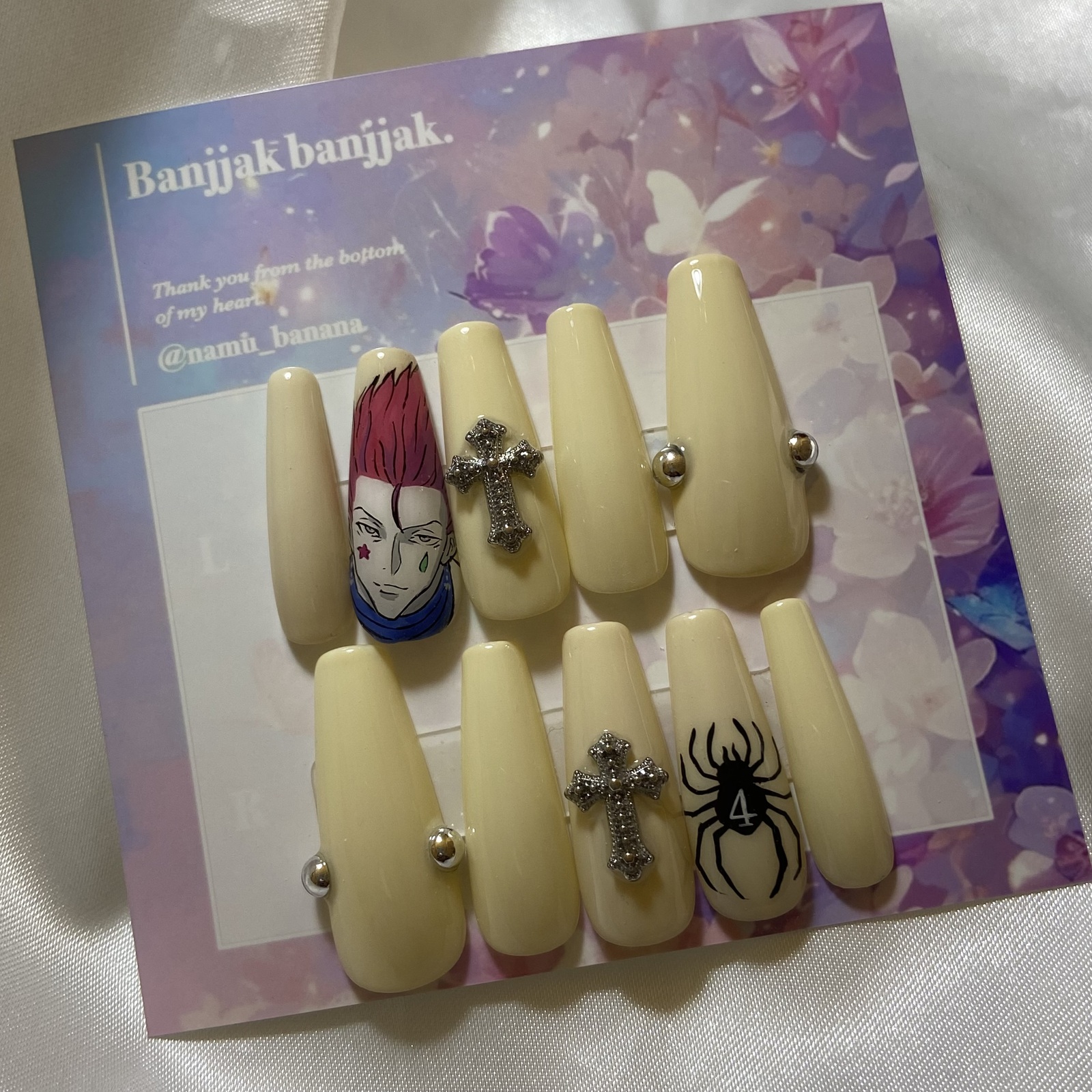 ハンターハンター 痛ネイル ネイルチップ オーダー受付中 3dパーツ