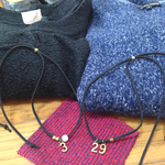 秋冬＊suède＊2way＊ナンバーネックレス＊各1本600円