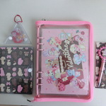 ayyjewel　世界に一冊！おすそ分けファイル A5サイズラウンドファスナーバインダー 　お薬手帳ケースつき　　