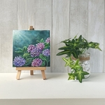 プチキャンバス絵画シリーズ♡アクリル画《原画》  ✴︎  アジサイ  ✴︎