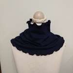 綿100％ニットのちょっとゆったりネックウォーマー