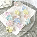 4pcs★charm・ colorful ice block（クリアチャーム）