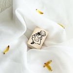 ラバースタンプ【お花摘みの少女】