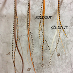 ロングフェザーピアス オレンジ
