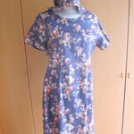 完成品☆サマーローズの帽子付きワンピース