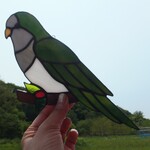 【dorubosu様専用】ステンドグラス　オキナインコ　サンキャッチャー　【鳥　小鳥　インコ】