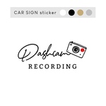 ドラレコ　ドライブレコーダー　防犯　カメラ　録画中　シンプル　カーサイン　カーステッカー　ステッカー　Now on rec ダッシュカム