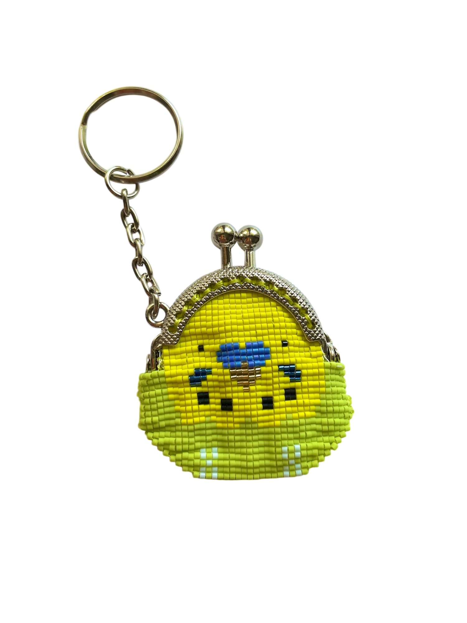トリドリシリーズ　がま口セキセイインコ　黄　ホッペあり