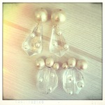 [TIME SALE] クリスタルアクリルのピアス