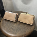 ミニがまぐちウォレット　ヌメ革　本革　レザー　がま口　小さなお財布　ギフトやプレゼントにも