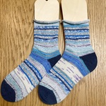 コットン♪  手編み　靴下