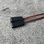  【手縫B6】ネイビー革のしおり×赤ヒモ（B6サイズ手帳又はノートの2箇所に入れることが出来ます