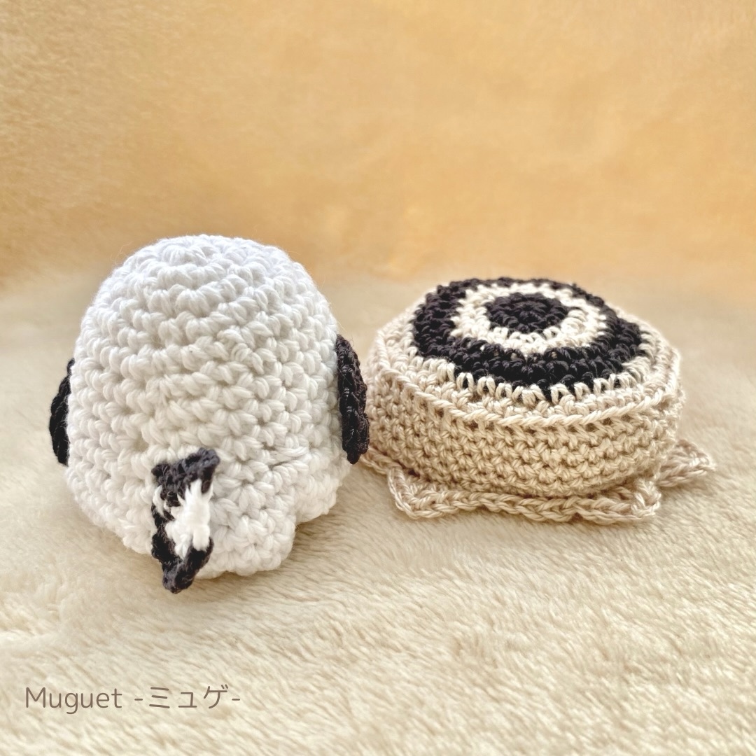 母の日/数量限定】造花が飾れるシマエナガあみぐるみセット