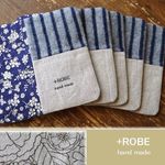 送料無料♪099☆彡ちょこっと大きめパッチコースター13cm×13cm*5枚set